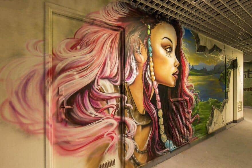 художники разрисовали стены студенческого общежития, фото 1